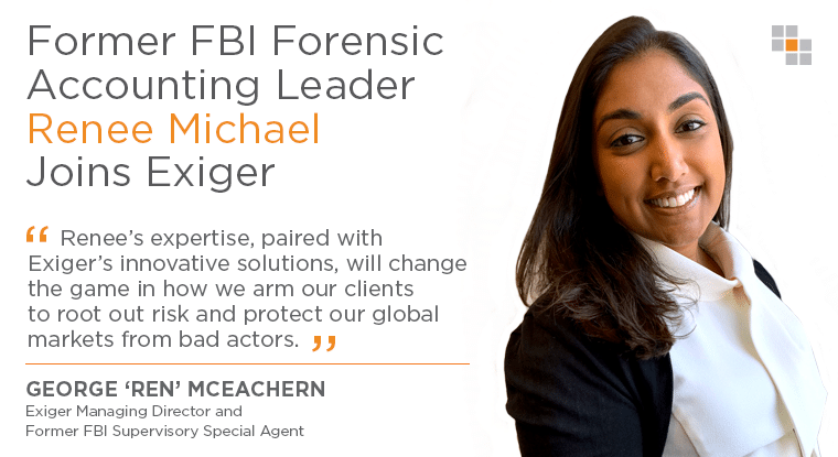 Former FBI Forensic Accounting Leader Renee Michael Joins Exiger Exiger