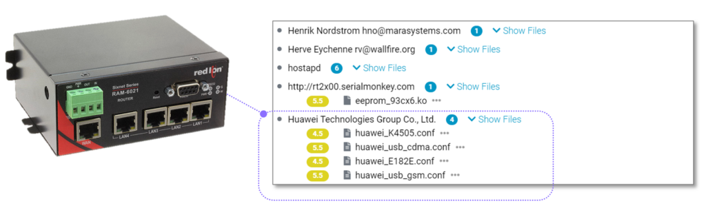 Undeclared Huawei modem drivers
