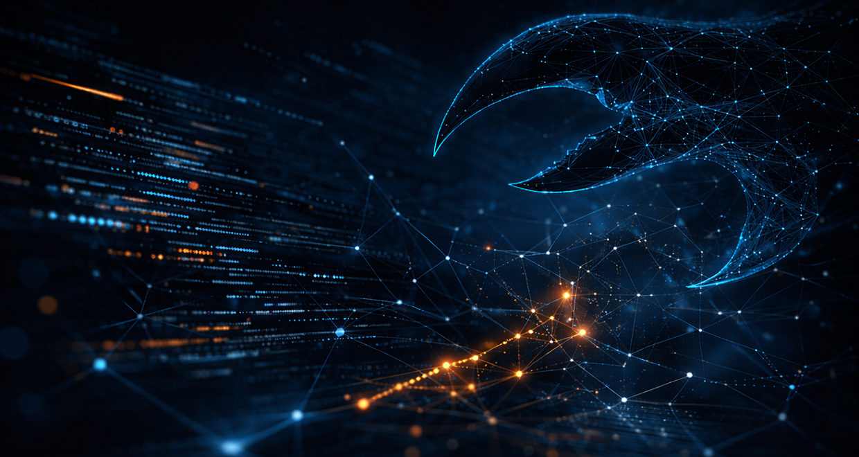 Abstract Digital Background with Claw